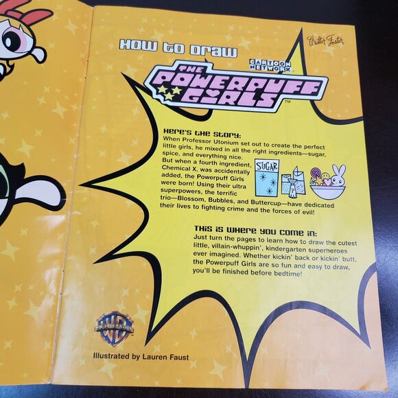 Powerpuff Girls (Warner Bros. How to Draw Books) Paperback 2001 Cartoon Network - Picture 3 of 13